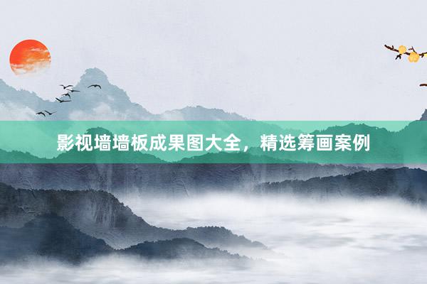 影视墙墙板成果图大全，精选筹画案例